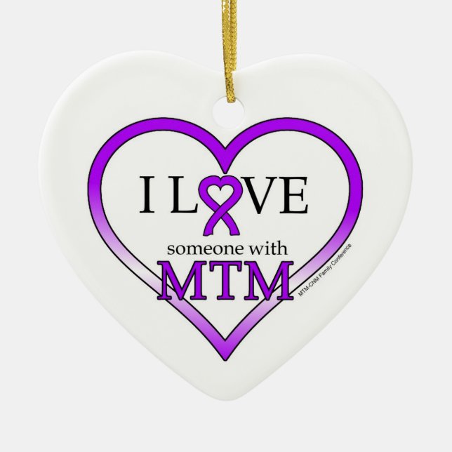 Ornament- I Love Someone with MTM Ceramic Tree Decoration (Front)