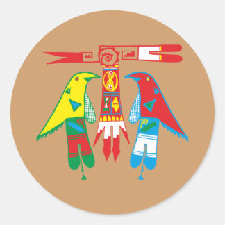 Ornament Indians Native American Classic Round Sticker