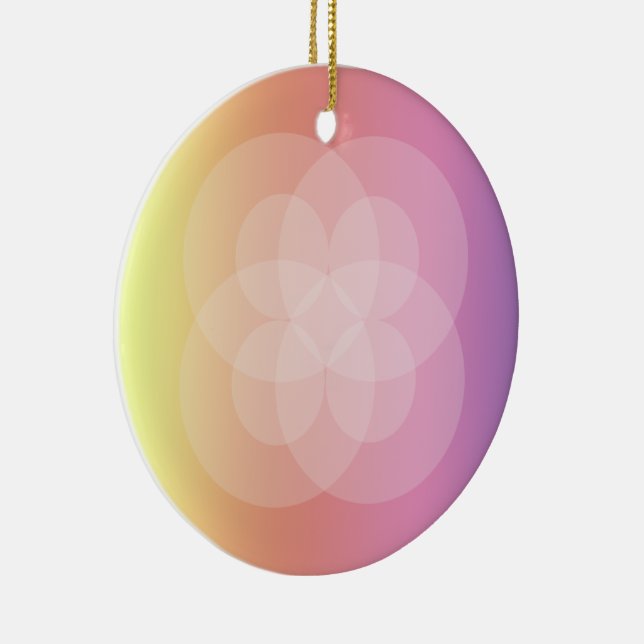 Ornament - Intersecting circles and Rainbow (Right)