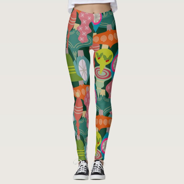 Ornament Jumble Leggings (Front)