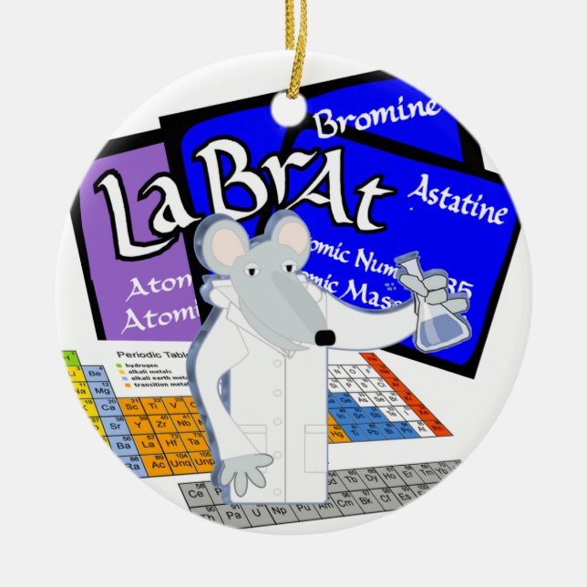 ORNAMENT - LAB RAT - LABORATORY SCIENTIST (Front)