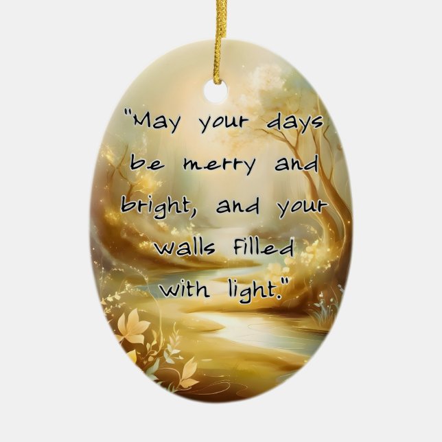Ornament - May Your Days Be Merry and Bright (Front)