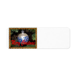 Ornament Merry Christmas Avery Label