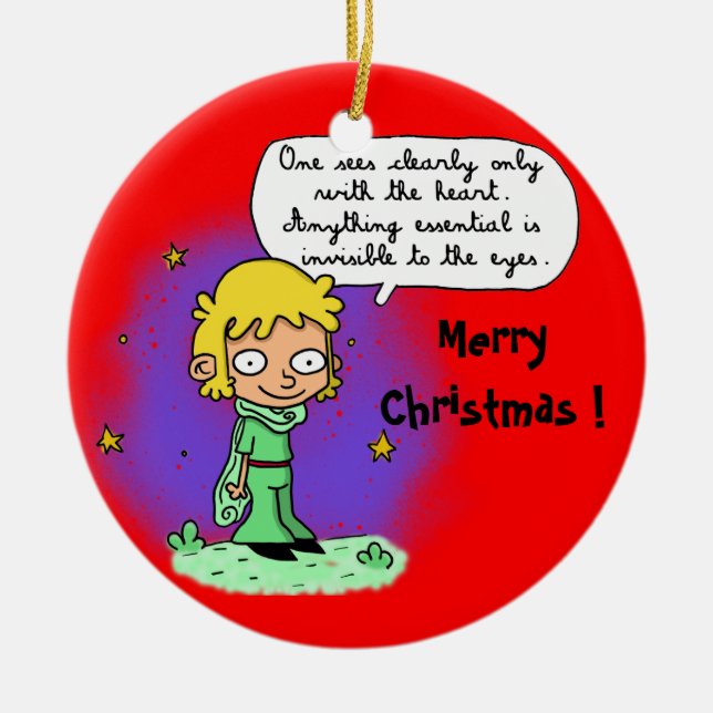 ornament "Merry Christmas" "the little Prince" (Front)