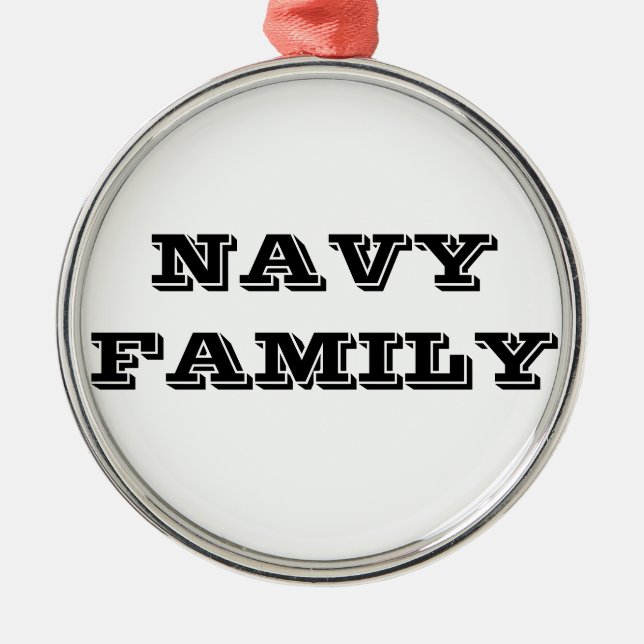 Ornament Navy Family (Front)