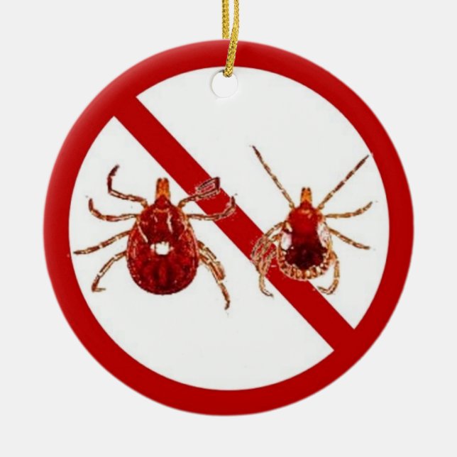 Ornament or Door Hanger, No Lyme! (Front)