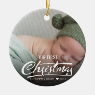 Ornament Our first Christmas as mom and dad Baby p