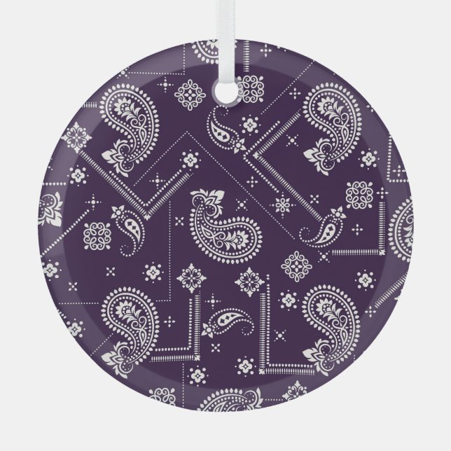 Ornament Paisley Bandanna Print Pattern (Front)