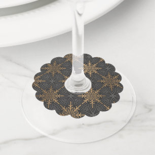 Ornament Pattern 3 Wine Glass Tag