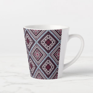 Ornament Pattern Latte Mug
