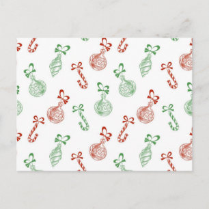Ornament pattern postcard
