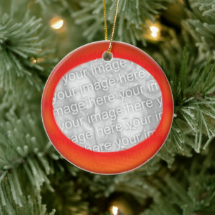 Ornament - Personalise Red ball (back)