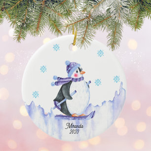 Ornament Personalised Penguin