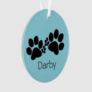 Ornament - Polydactyl Paw Prints and Photo