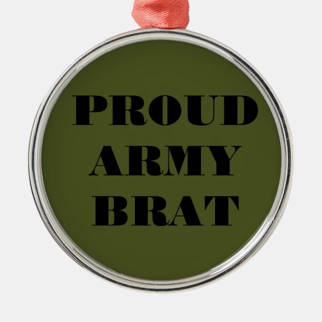 Ornament Proud Army Brat (Front)