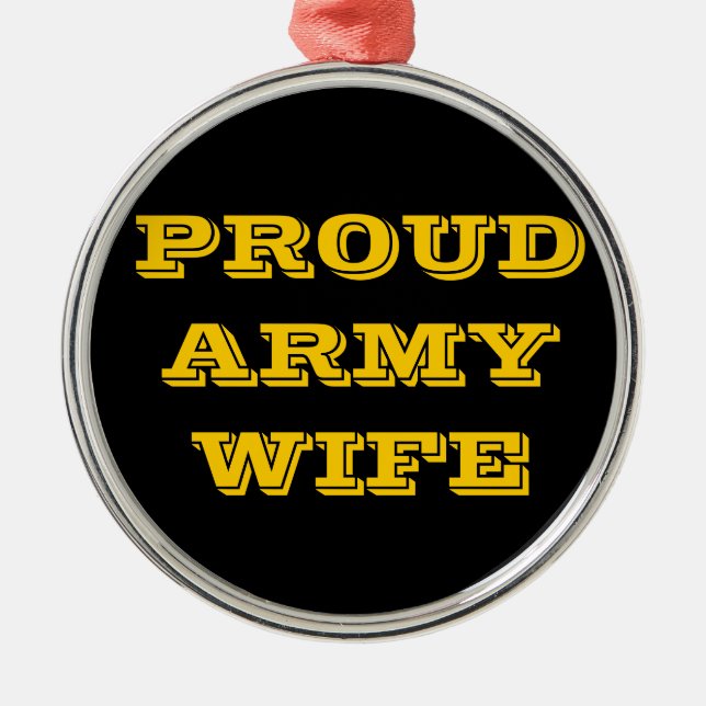 Ornament Proud Army Wife (Front)