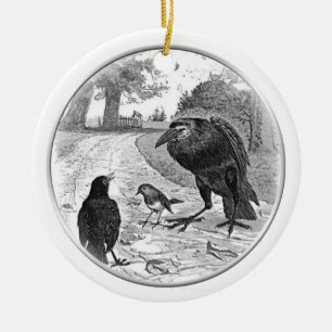 Ornament Raven Holding Court