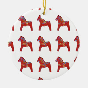 Ornament red Dala horse
