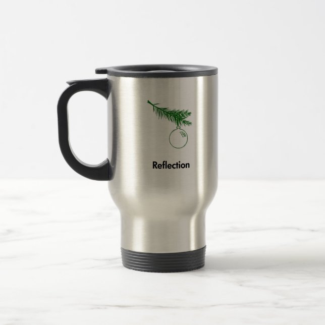 Ornament Reflection Travel Mug (Left)