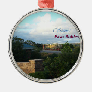 Ornament: Scenic Paso Robles Metal Tree Decoration