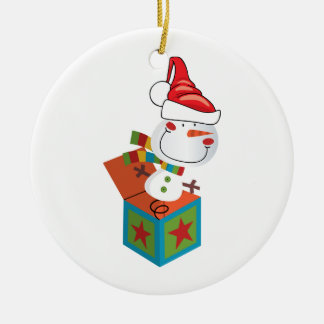 ORNAMENT SNOWMAN JACK-IN-BOX