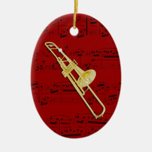 Ornament - Trombone (valve) - Pick your colour