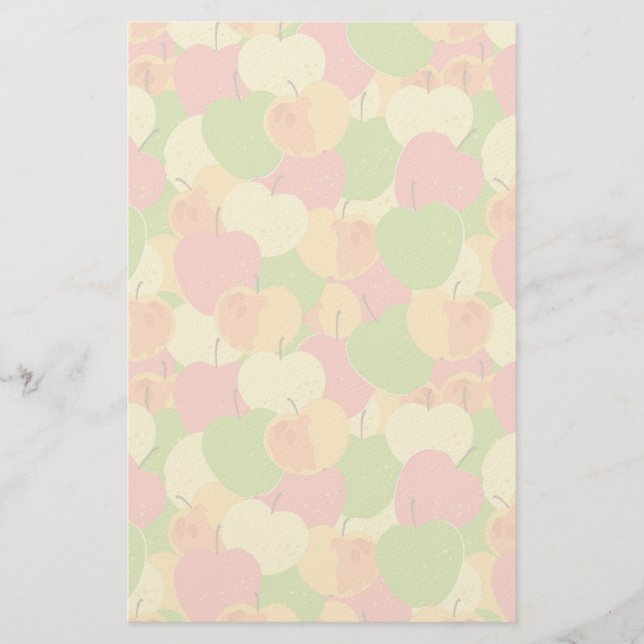 Ornament With Apples Stationery (Front)