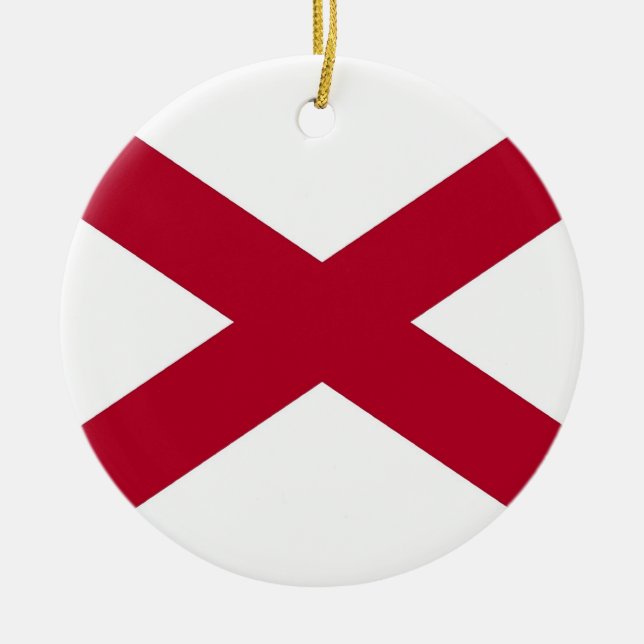 Ornament with flag of Alabama (Front)