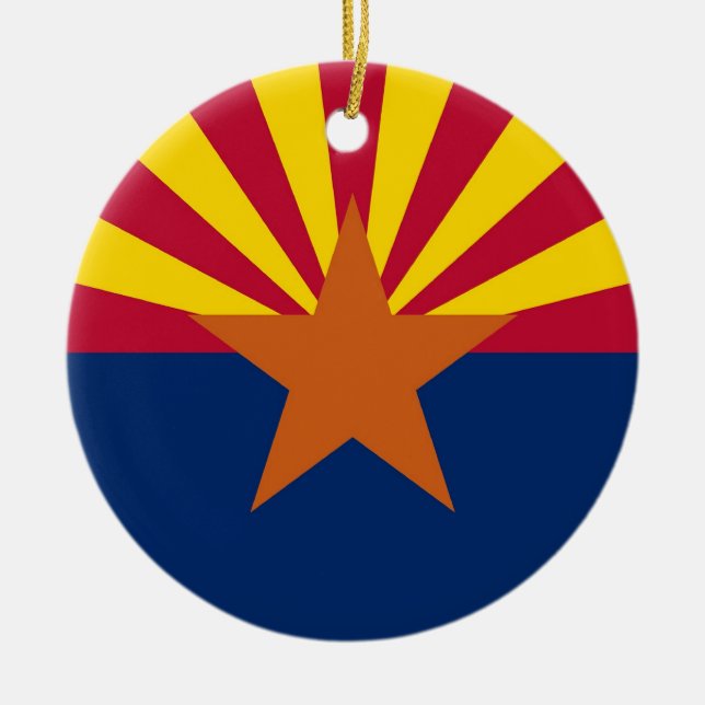 Ornament with flag of Arizona (Front)