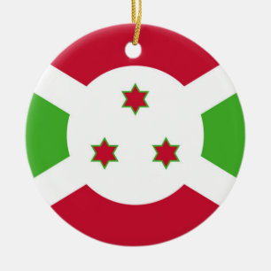 Ornament with flag of Burundi