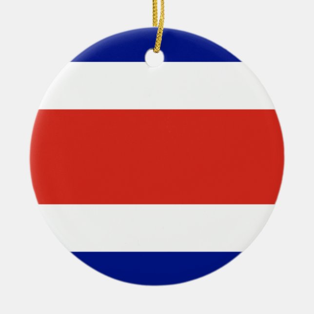 Ornament with flag of Costa Rica (Front)
