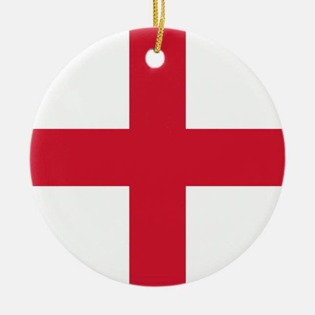 Ornament with flag of England (Front)