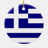 Ornament with flag of Greece (Back)