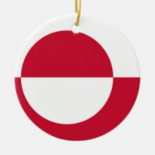 Ornament with flag of Greenland