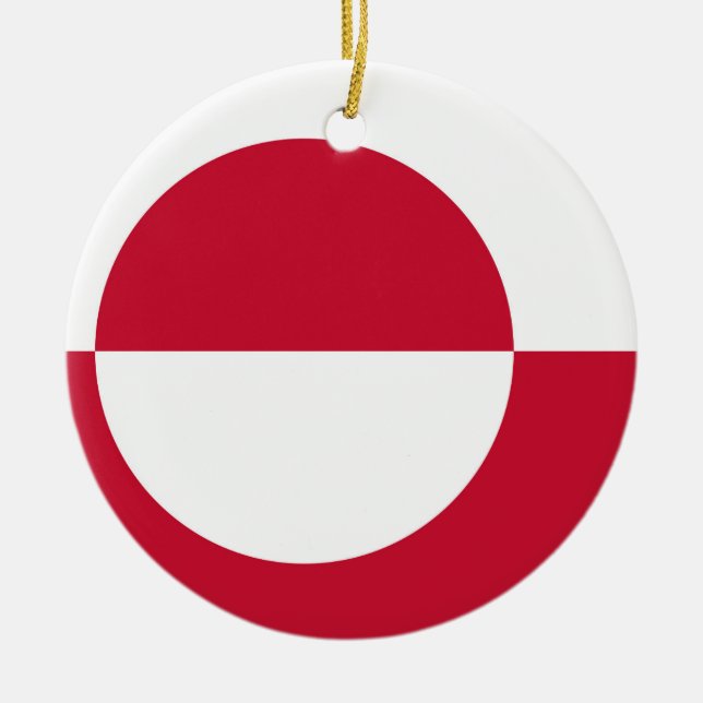 Ornament with flag of Greenland (Front)