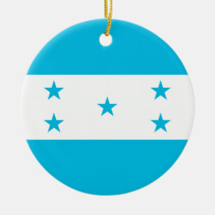 Ornament with flag of Honduras