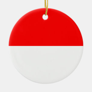 Ornament with flag of Indonesia