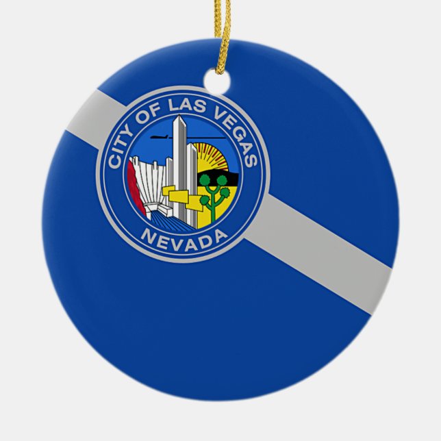 Ornament with flag of Las Vegas, Nevada, USA (Front)
