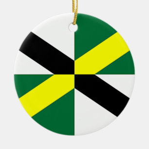Ornament with flag of Monterey, California, USA