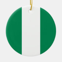 Ornament with flag of Nigeria