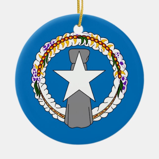 Ornament with flag of Northern Mariana Islands (Front)
