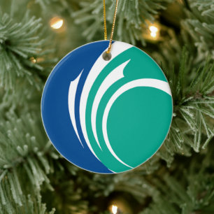 Ornament with flag of Ottawa, Canada