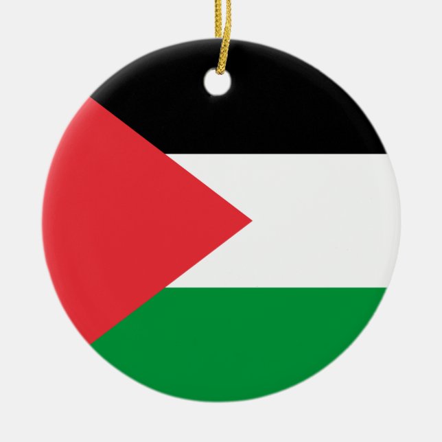 Ornament with flag of Palestina (Front)