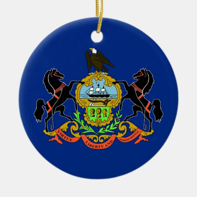 Ornament with flag of Pennsylvania (Front)