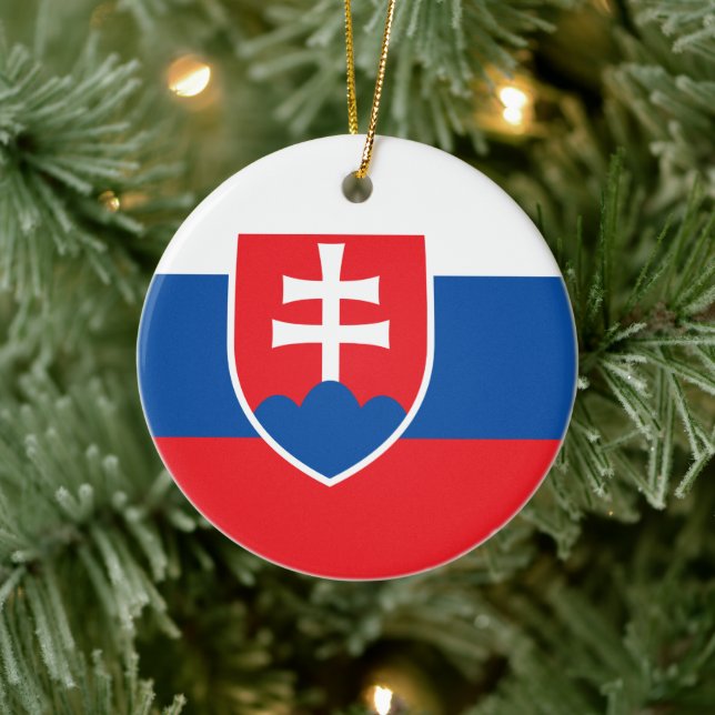 Ornament with flag of Slovakia (Tree)