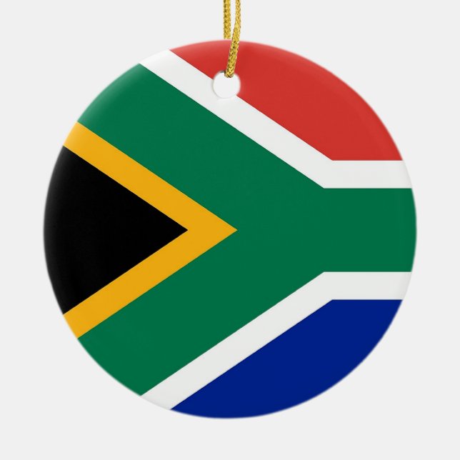 Ornament with flag of South Africa (Front)
