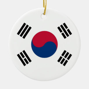 Ornament with flag of South Korea