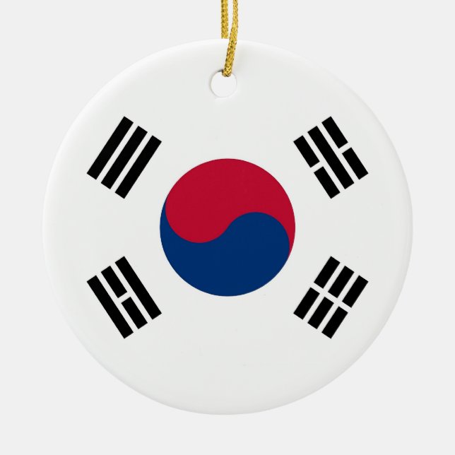Ornament with flag of South Korea (Front)