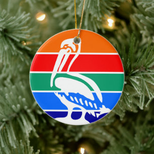 Ornament with flag of St. Petersburg