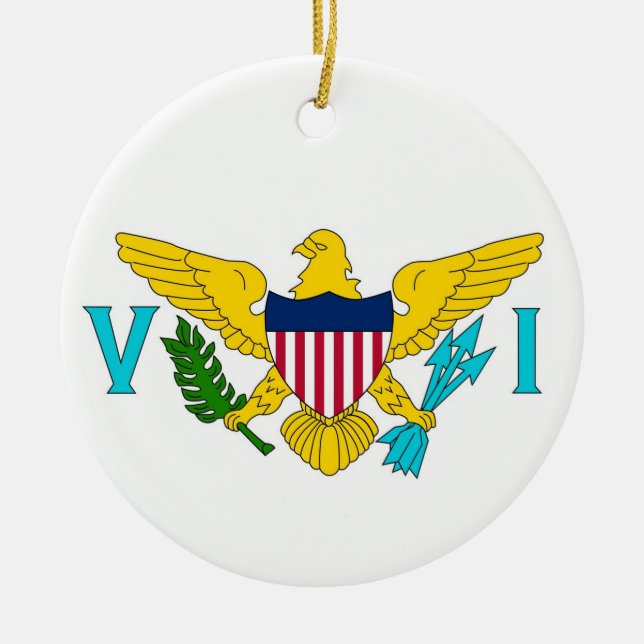 Ornament with flag of Virgin Islands (Front)